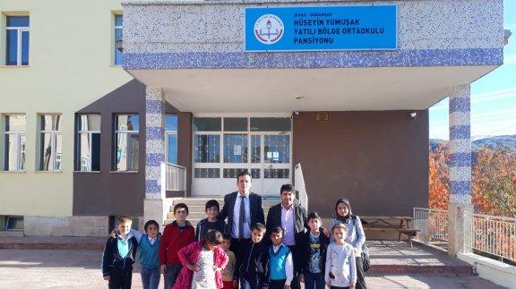 İlçe Milli Eğitim Müdürümüz Halil İbrahim TAKCI  Hüseyin Yumuşak Yatılı Bölge Ortaokulu Pansiyonunu ziyaret etti.